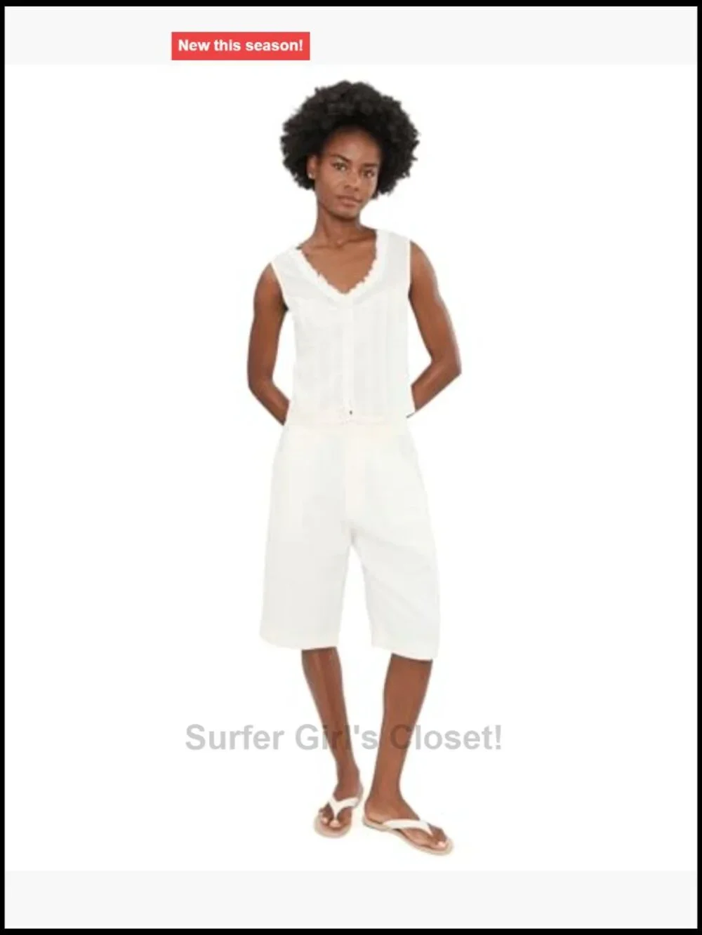 Sleeveless Pintucked Woven Top with Ruffles, 100% Cotton